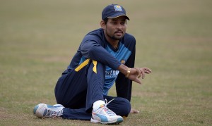 Sri Lankan cricketer Tillakaratne Dilshan looks on during a training session ahead of the second T20 international match between India and Sri Lanka at the JSCA International Stadium Complex in Ranchi on February 11, 2016. AFP PHOTO/ Dibyangshu SARKAR   - IMAGE RESTRICTED TO EDITORIAL USE - STRICTLY NO COMMERCIAL USE / AFP / DIBYANGSHU SARKAR        (Photo credit should read DIBYANGSHU SARKAR/AFP/Getty Images)